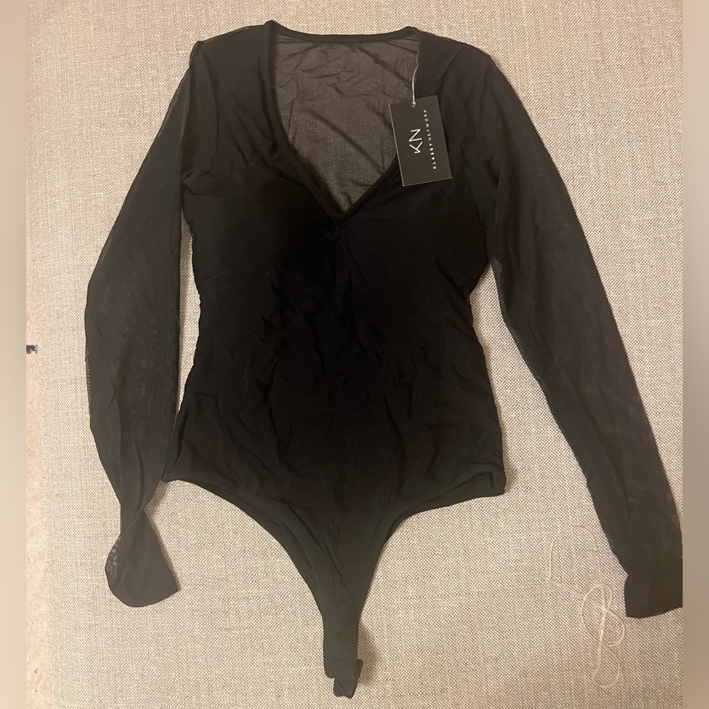 Klassy Network Black Meshback Bramisuit size M BNWT